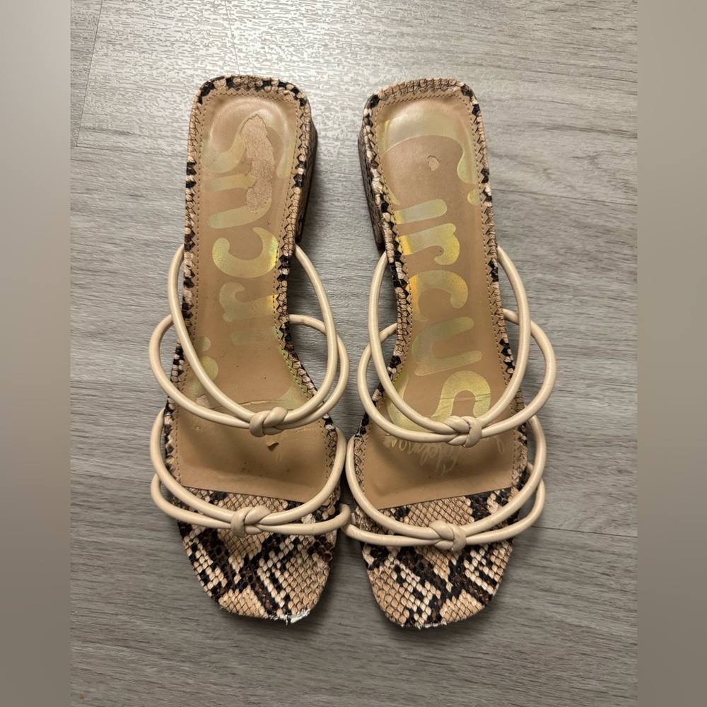 Circus by Sam Edelman Snakeskin Sandals